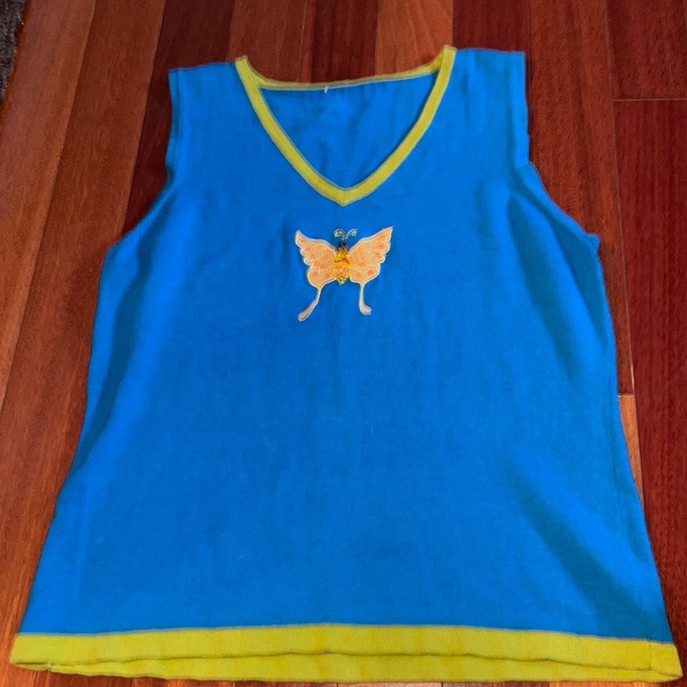 Women’s Butterfly Sequin Top Sleeveless